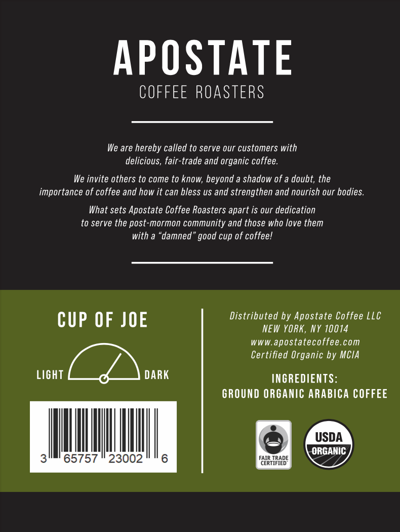 Cup of Joe Flip Top Insulated Tumbler – Apostate Coffee